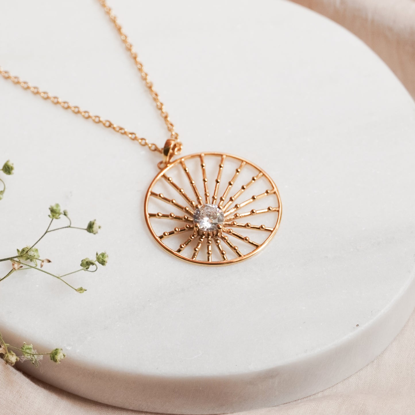 The Golden Grace Pendant Necklace