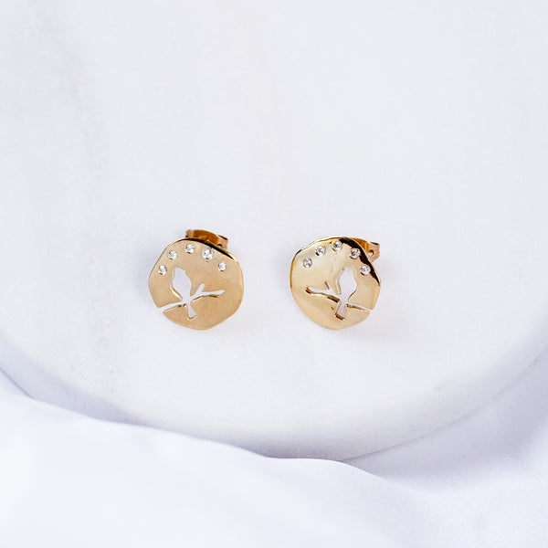 The Shining Gold Bird Studs