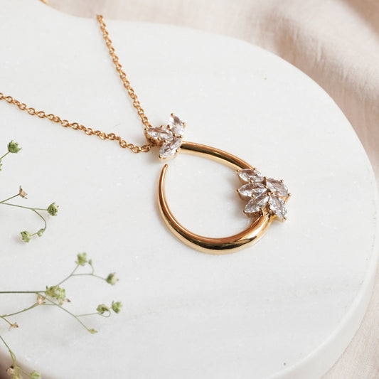 The Shimmer Gold Pendant Necklace