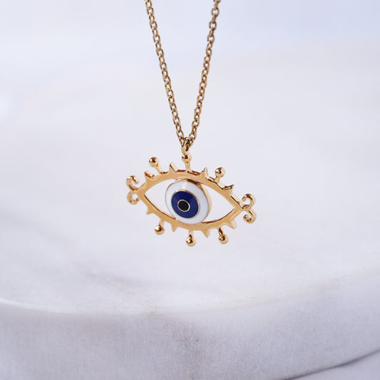 The Evil Eye of Gold Necklace