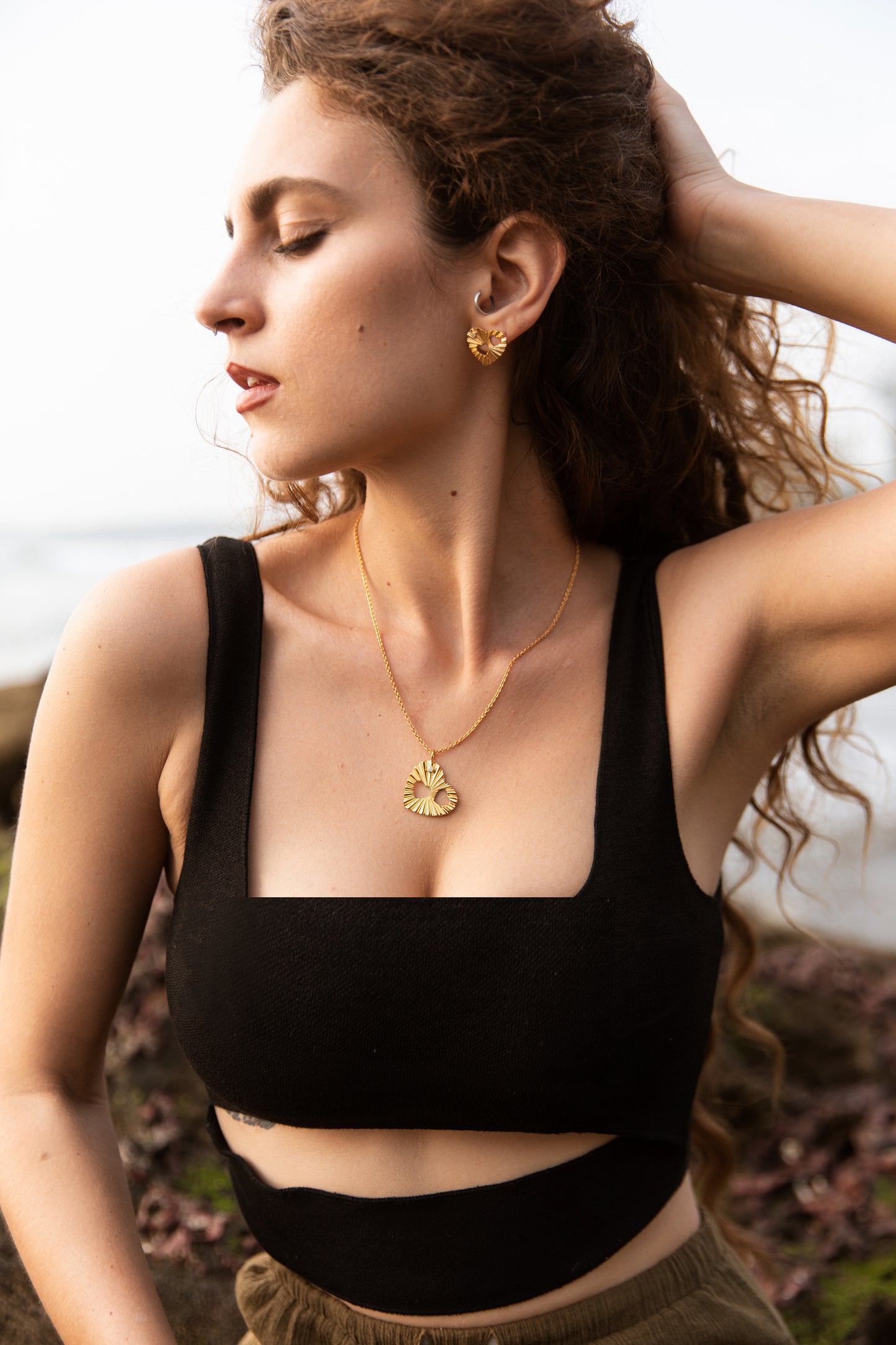 The Gold Heart Pendant Necklace