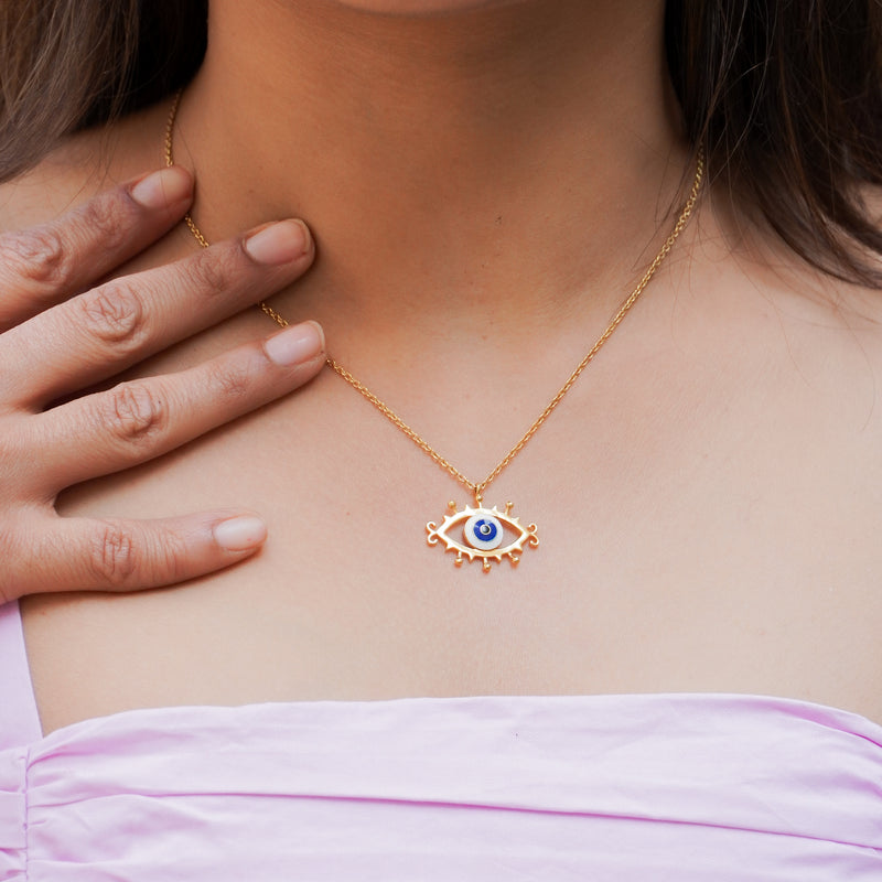 The Evil Eye of Gold Necklace