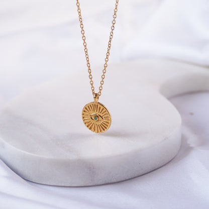 The Gold Evil Eye Necklace