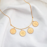 Family zodiac necklace - Family of 4