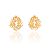 The Shine Of Gold Flower Earrings