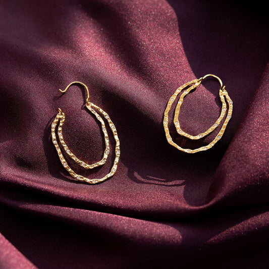 The Threads of Gold Earrings