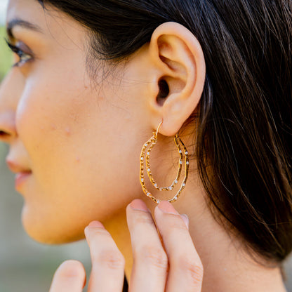 The Threads of Gold Earrings