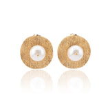 The Golden Pearl Studs